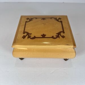 VTG Jewelry Music Box For Rings Made In Italy 4.5” San Francisco Music Box Co.